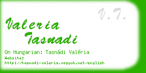 valeria tasnadi business card