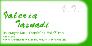 valeria tasnadi business card